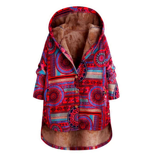 LEHOZIHEQ Winter Jackets for Women Plus Size Cute Bear Ears Coats Thicken Warm Lined Jacket Button Soft Hooded Cardigans