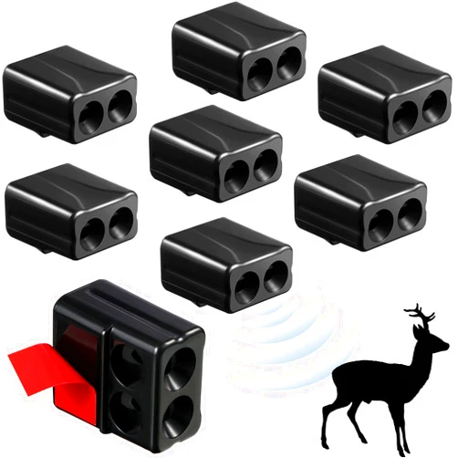 Frienda 8 Pieces Deer Whistle Avoids Collisions, Deer Whistles for Car Warning Devices Animal Alert for Cars and Motorcycles