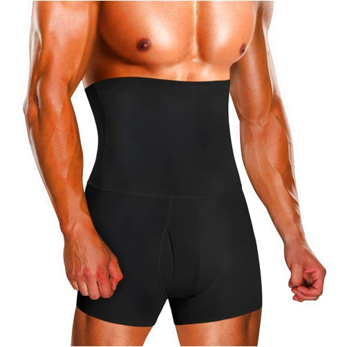 TAILONG Men Tummy Control Shorts High Waist Slimming Underwear Body Shaper Seamless Belly Girdle Boxer Briefs