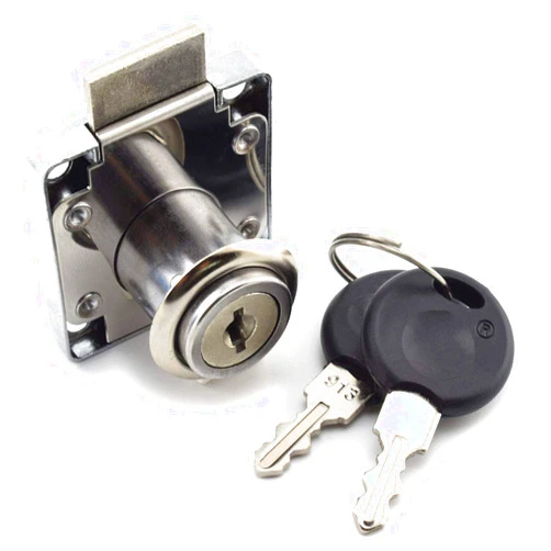 SDTC Tech Drawer Lock with Keys and Matching Screws for Cabinet/Wardrobe/Cupboard/Office Desk etc. (Cylinder Cam Length 22 mm)