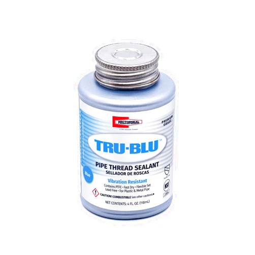 Rectorseal 31631 1/4 Pint Brush Top Tru-Blu Pipe Thread Sealant , Blue