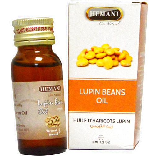 HEMANI Lupin Bean Oil 30mL (1 OZ) - Edible Food Grade Oil - Internal & External Use