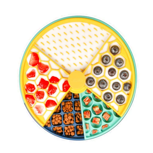 CHEWFFON Interactive Spinning Dog Puzzle Toy and Slow Feeder, Dog Enrichment Toys, Dog Game for IQ Training and Mental, Food Bowls for Small,Medium and Large Dogs