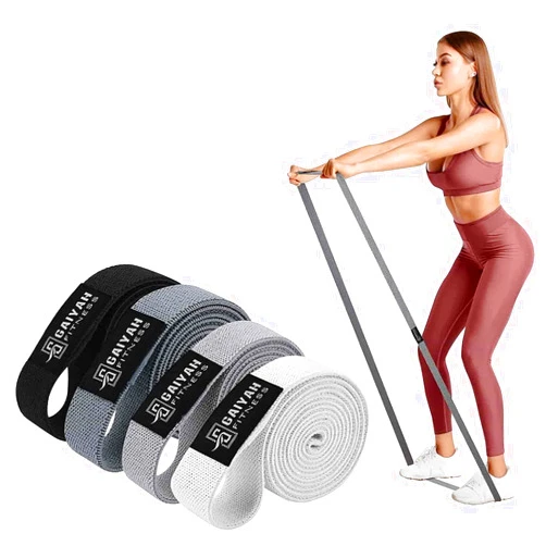 GAIYAH FITNESS Long Resistance Bands for Working Out Women, Fabric Resistance Band, Stretch Bands for Exercise Bands Resistance Bands Set for Physical Therapy, Elastic Bands for Exercise, Ligas para Hacer Ejercicio