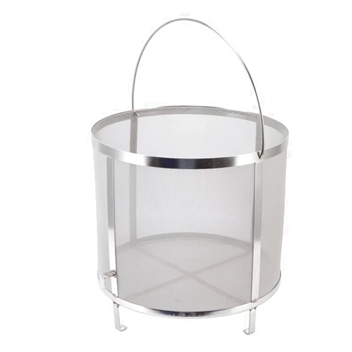 Zooke Stainless Steel Hop Filter Strainer, Hop Spider Strainer Basket Filter, Wine Hop Filter 250 Micron Mesh Fermenter Kettle for Homebrew Wine Beer Tea Kettle Brew Filter