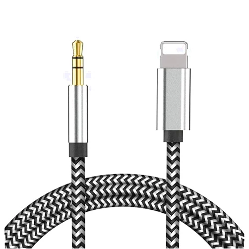LNUIIV Aux Cord for iPhone to 3.5mm, Aux Cable for Car Aux Stereo Audio Cable to 3.5mm Headphone Jack Adapter for iPhone/iPad/iPod Compatible with Car Stereo/Speaker/Headphone Support All iOS Version -3.3ft