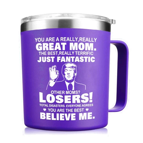 Abledn Mothers Day Mom Gifts from Daughter Son - You're A Really Great Moms Coffee Mug - Christmas Birthday Gifts for Mom Mother Women Wife (14OZ Purple)