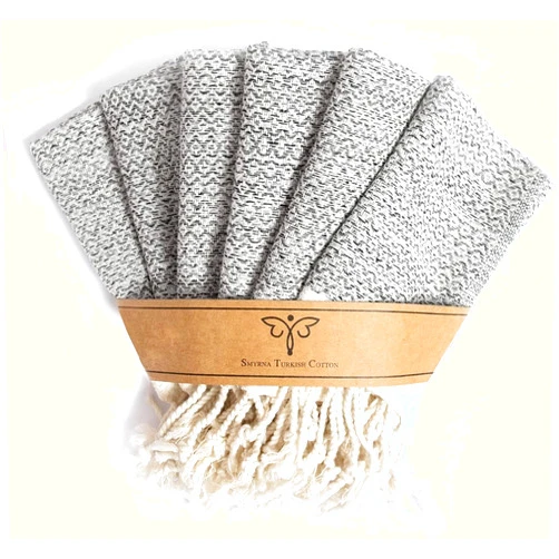 Smyrna Turkish Cotton Wash Cloths Pack of 6 | 12