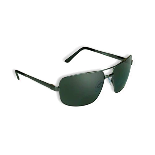 proSPORT Square Aviator Polarized Bifocal Sunglasses Readers Rectangle Fishing Driving Boating Metal Dark Grey Men Women