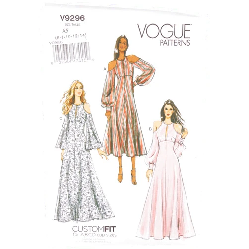 VOGUE PATTERNS Vogue V9296 Women's Special Occasion Dress Sewing Pattern, Sizes 6-14
