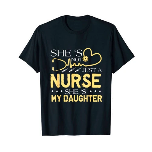 My Daughter Is A Nurse Proud Nurse's Shirt My Daughter Is A Nurse Proud Nurse's Mom Dad RN LPN Family T-Shirt