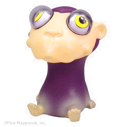 WARM FUZZY Toys (1) Monkey Poppin Peepers - Squeezy Animals with Pop Out Eyes - Stress Relief Toy Suitable for Autism & ADHD - Funny Sensory Toys Great for Home, Classroom, Birthday Party Favors