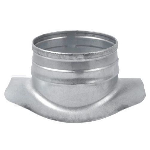 Repa Market Round Saddle Take Off for 8'' Inch Duct - 4'' Outlet Branch Extension - 90 Degree Splitter - Vent Duct Transition - Round Easy-Fit Galvanized Steel HVAC Takeoff Ducting