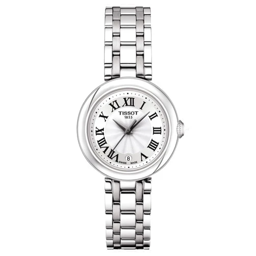 Tissot womens Bellissima 316L stainless steel case Dress Watch Grey T1260101101300