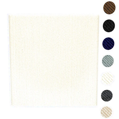 ZOWZOW Carpet Tiles Peel and Stick 24” x 24”, Self Adhesive Carpet Floor Tile, Off White Soft Padded Flooring Sticker, Home Decor for Bedroom Living Room Office, 10 Tiles & 40 sq ft per Box