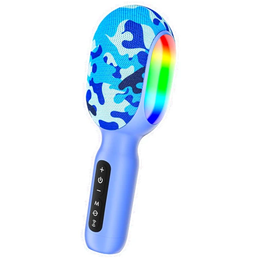 StageSound Karaoke Microphone, Wireless Bluetooth Microphone with Dynamic LED Lights, 5-in-1 Portable Handheld Mic Speaker Machine for Singing Home Party Toys Birthday Gift for Kids Adults Boys Girls