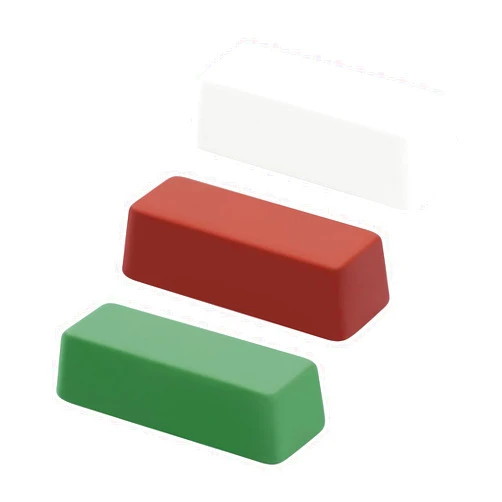 SCOTTCHEN Mini Buffing Polishing Cutting Compounds 4 Oz. Kit - Green Fine/White Medium/Red Coarse - 3 Pack