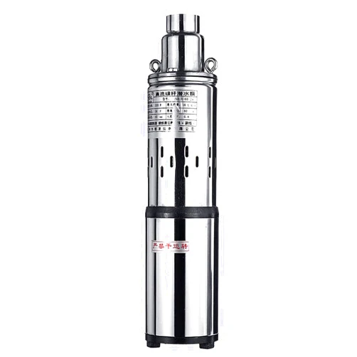 Oiveinya Solar Deep Well Water Pump,Stainless Steel Submersible Pump Cast Iron Solar Water Pump with MPPT Controller for Farm Pond Water Pump Agricultural Irrigation Water Pump (24V 200W)