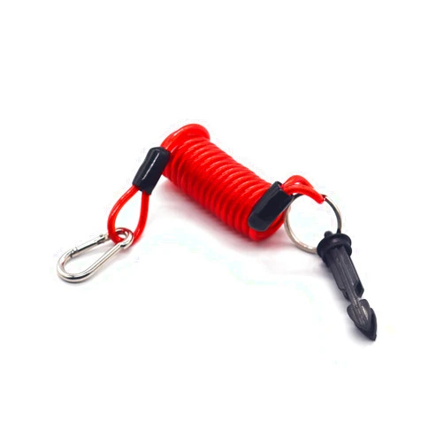 CZXNBI Trailer Breakaway Cable - 4 Foot Breakaway Cable and Pin for Breakaway Switch - Stainless Steel Spring Towing Coiled Wire,Safety Cables Strap (4 Foot-1Pack)