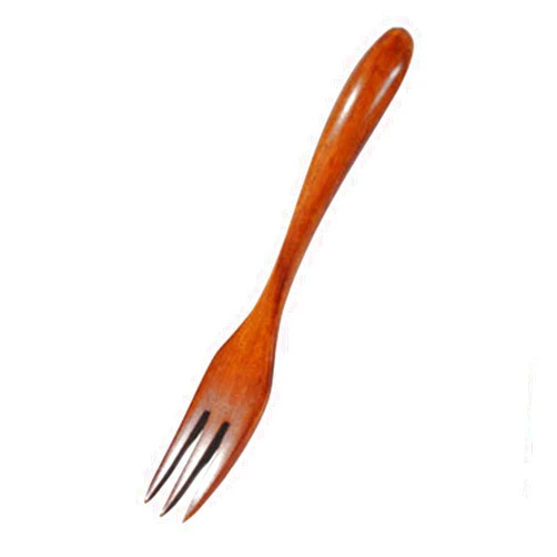 YJYDADA Spoon,Wooden Spoon Fork Bamboo Kitchen Cooking Utensil Tools Soup-Teaspoon Tableware (Brown)