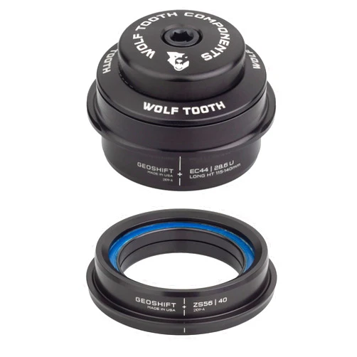 Wolf Tooth EC44 Upper ZS56 Lower GeoShift 2 Degree Performance Angle Headset Short