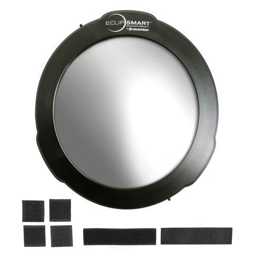 Celestron 94244 EclipSmart Solar Eclipse Telescope Filter – ISO 12312-2 Compliant, Secure Fit with Solar Safe Film, Works with 8” Schmidt-Cassegrain/EdgeHD Telescopes, Black
