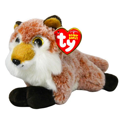 TY 50052 Beanie Babies Fredrick Fox, Multicoloured