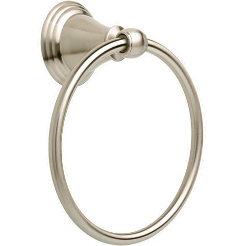 DELTA 79646-BN Windemere Towel Ring, 6.37 x 2.84 x 7.25 Inches, SpotShield Brushed Nickel