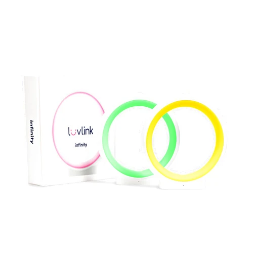 LuvLink Infinity Lamp v2 by LuvLink® - Award Winning Friendship Lamp - Simple Bluetooth Setup (Set of Two, White)