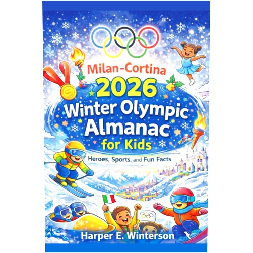 By Harper E. Winterson (Author) Milan-Cortina 2026 Winter Olympic Almanac for Kids: Heroes, Sports, and Fun Facts