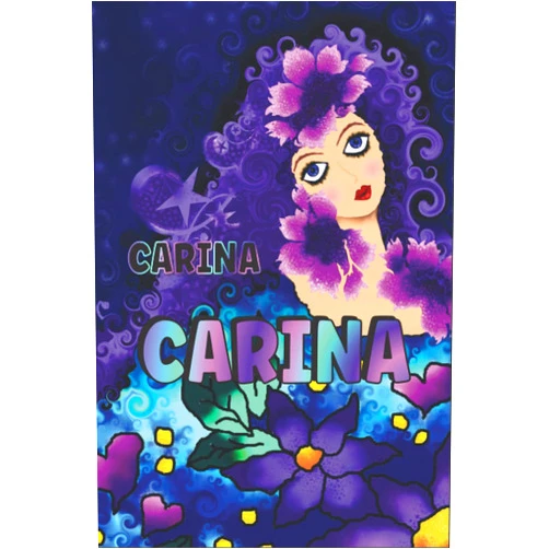 Lotta Alwyn PERSONALISIERTES NOTIZBUCH FÜR CARINA: Schönes Geschenk für Carina (Liniertes Notizbuch für Mädchen und Frauen) (German Edition)