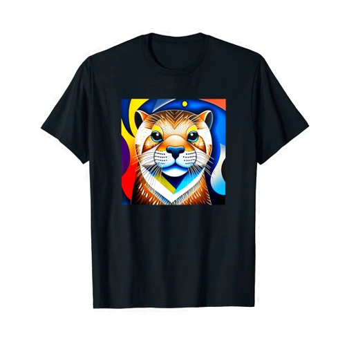 Otter - Marten Gift Women Girls Men Boys Kids Gift Otter Marten cute Animals colorful Otter Lovers T-Shirt