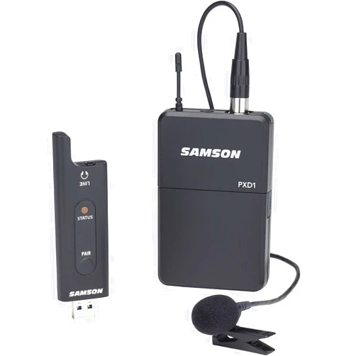 Samson XPD2 Lavalier USB Digital Wireless System with Lavalier Microphone and USB Stick Receiver, Works with Computers and Samson Expedition Portable PA Systems