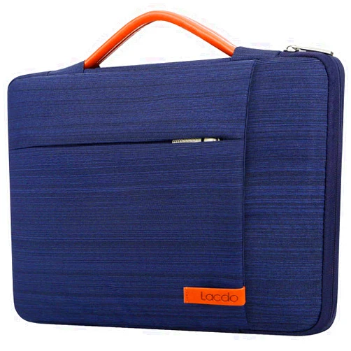 Lacdo 360° Protective 15-15.6 Inch Laptop Sleeve Case for Acer HP Lenovo Dell ASUS Laptop, Acer Aspire 15, HP Pavilion 15, Dell Inspiron 15, Lenovo IdeaPad 15, ASUS ZenBook 15 Computer Bag, Blue