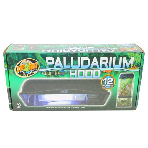 Zoo Med Laboratories INC Paludarium Hood Black 12 INCH (690862)