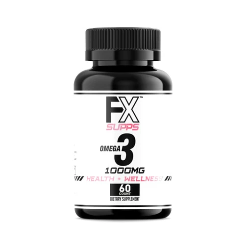 FXSUPPS Omega-3 1000mg (60 Softgels) | Fish Oil Supplement for Men and Women | with EPA, DHA, and Other Essential Fatty Acids | Vitamin Pills for Joints, Brain Power, and Heart Health