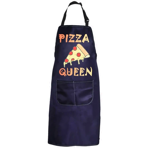 PXTIDY Pizza Apron - Queen Baking Bib Apron - Italian Pizza Making Kitchen Apron - Mom Gift