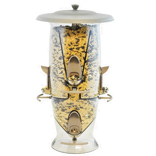 More Birds Abundance Bird Feeder, Combination Mixed Seed and Thistle, 6 Feeding Ports, 3.5 lb Seed Capacity