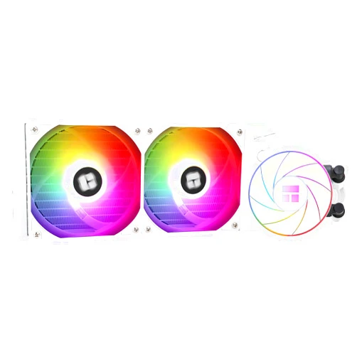Thermalright Aqua Elite 240 White ARGB V4 CPU Aio Cooler, 240 CPU Liquid Cooling, Pump Head Speed up to 6400RPM,for AM4/AM5,Intel LGA1851/1150/1151/1200/2011/1700,High Performance Radiator(White)