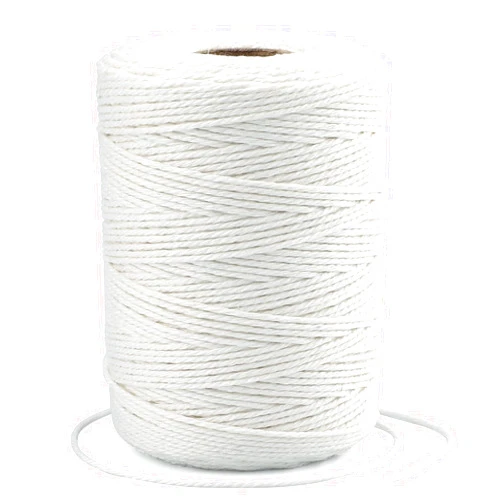 G2PLUS White String,2MM White Cotton String,656Feet Cotton Bakers Twine String for DIY Art&Crafts,Gift Wrapping,Gardening,Macrame,Meat and Roasting(200M/218Yard,12Ply White Twine String)