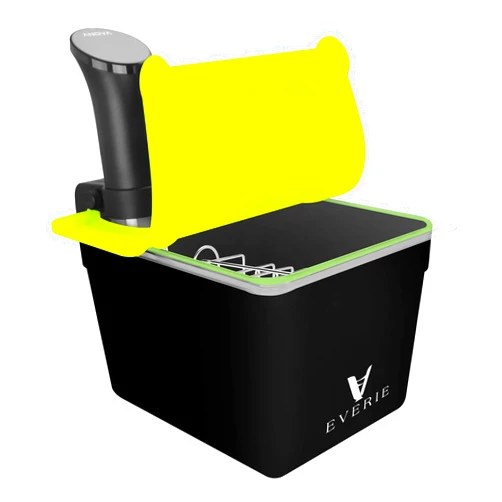 EVERIE Sous Vide Container with Universal Silicone Lid and Rack Sleeve Compatible Anova All Models,Breville Joule, Instant Pot Cooker (KIT-TY-GJ)