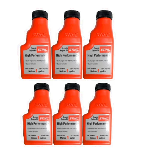 STIHL 0781 319 8008 2.6 Ounce High Performance 2 Cycle Engine Oil, 6 Pack