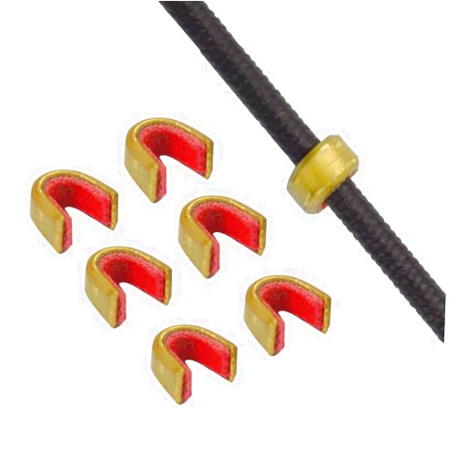 SHENG-RUI Archery Bow String Nocking Points Strings Nock Set Brass Buckle Clip Knocks (6 pcs/lot)