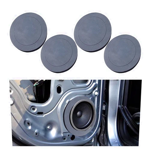 BDZMC 4PCS 6.5'' Car Speaker Foam Rings, Slow Rebound Speaker Gasket, Self Adhesive Speaker Baffle for Enhancing Stereo Sound, Bass Blocker Sealing Pad, Universal Sound Concentration Enhancer