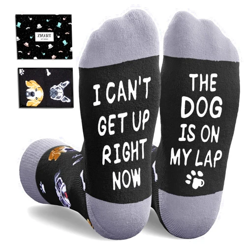 Zmart Dog Dad Gifts for Men - Funny Dog Lover Gifts for Men Women, Dog Socks for Father Husband Him