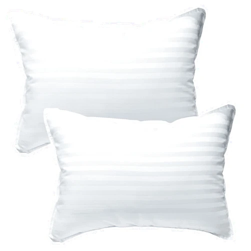 kinder Fluff Toddler Pillow (2pk) - The only Pillow for Kid 300T Soft Cotton & Down Alternative, Hypoallergenic & Machine Washable. Ideal Small Pillow for Toddler Bed & Travel pillow (13x18in - White)