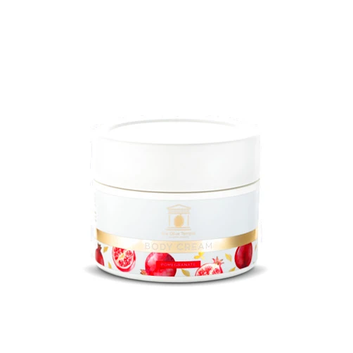 The Olive Temple Nourishing Body Cream with Olive Oil and Pomegranate Extract, Hydrating Formula for Luxurious Feel - 7.05 fl oz