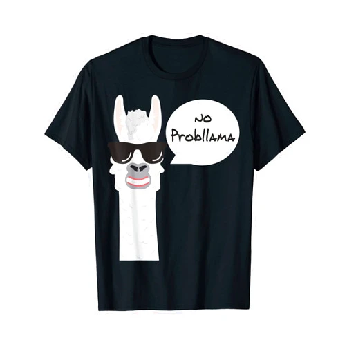 Lama Prob llama Alpaka Geschenk für Frauen Männer Lusitges Llama Alpaca Gift for Women Men Children T-Shirt