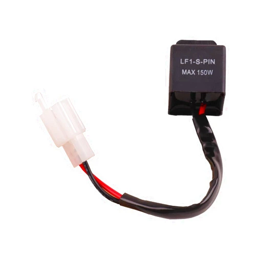 KAFEEK 2-Pin Electronic LED Flasher Relay FIX Motorcycle Turn Signal Bulbs Hyper Flash