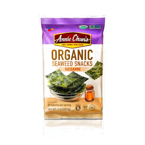 Annie Chun's Snack Seaweed Sesame Organic, 0.35 oz,1-Sample Pack